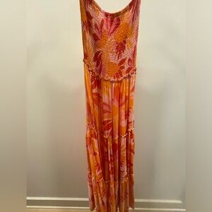 Colorful Strapless Dress